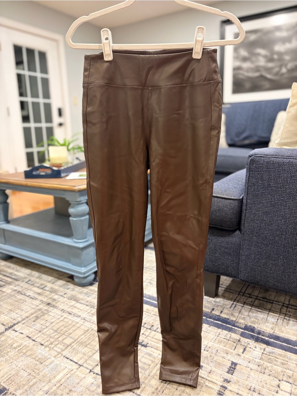 GAP Brown Faux Leather Leggings